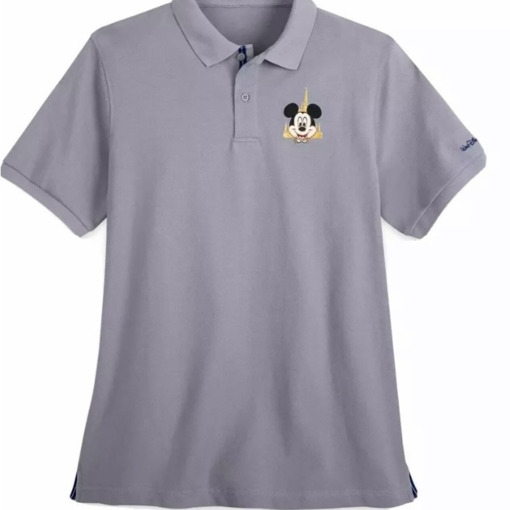 NWT Walt Disney World Mickey 2021 50th anniversary polo XS Extra Small gray